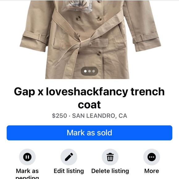 Gap × LoveShackFancy Trench Coat - Picture 8 of 8